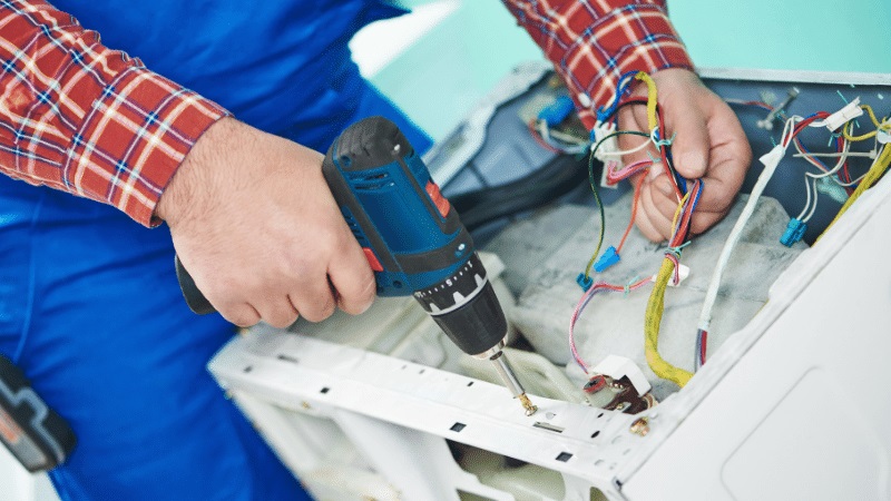 Kırkağaç Baykan Baykan çamaşır makinesi kart tamiri – Su almama arızası orijinal parça ile giderildi. - Teknik servis örneği
